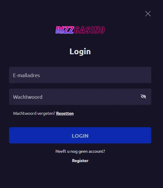 Rizz Casino Login